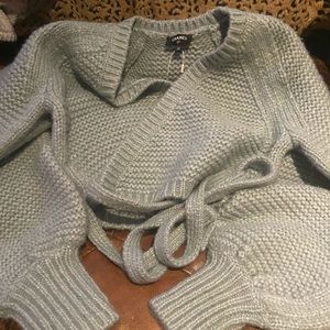 2021 Chanel cropped light blue cardigan